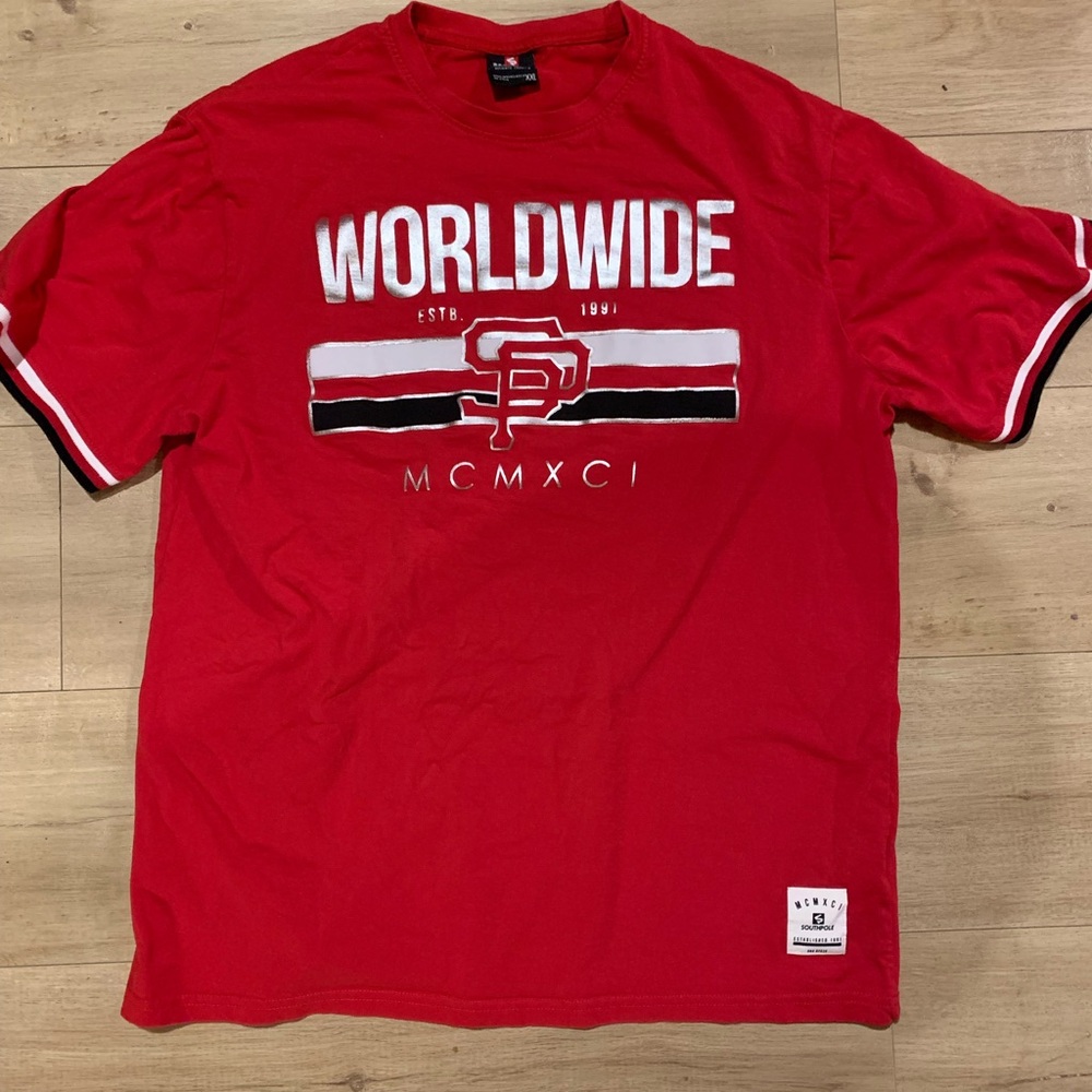 Red Southpole Graphic T-Shirt